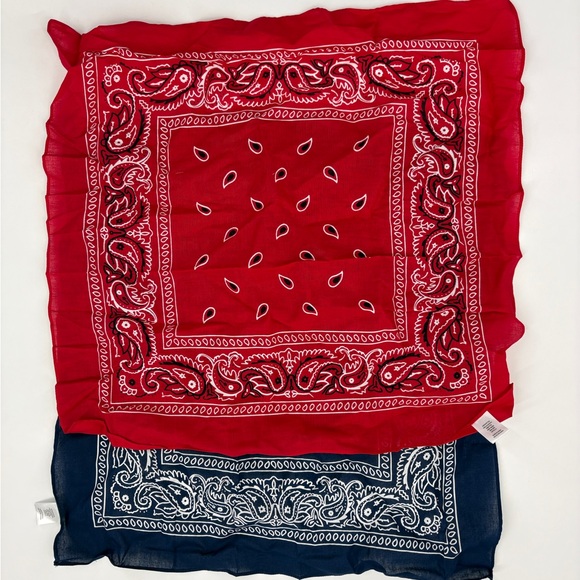 Other - Red and Navy Paisley Bandana